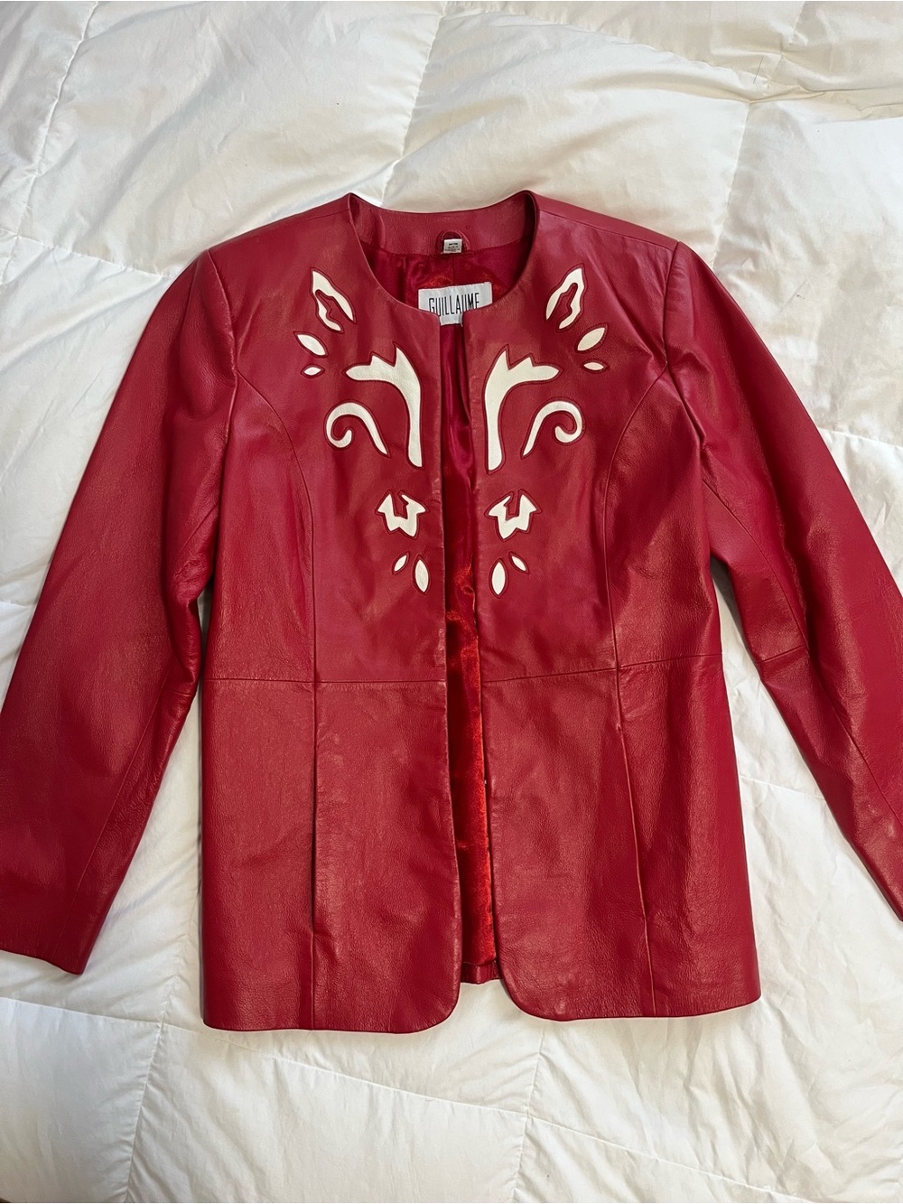 GENUINE LEATHER  jacket sz med